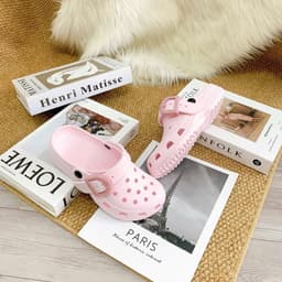 Dép Sục Nữ Có Hậu Quai Khóa Bản Lớn, Sục Đục Lỗ Êm Nhẹ Chống Trượt 5