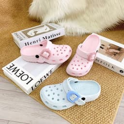Dép Sục Nữ Có Hậu Quai Khóa Bản Lớn, Sục Đục Lỗ Êm Nhẹ Chống Trượt 6