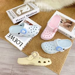 Dép Sục Nữ Có Hậu Quai Khóa Bản Lớn, Sục Đục Lỗ Êm Nhẹ Chống Trượt 2