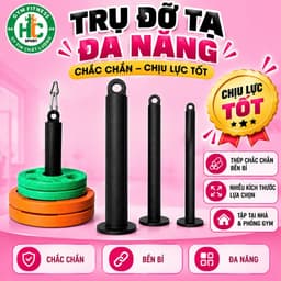 Trục Cắm Tạ, Trục Đỡ Tạ, Để Tạ, Ống Đựng Tạ Kết Hợp Hệ Thống Cáp Ròng Rọc Tập Gym TLV047-048-049 1