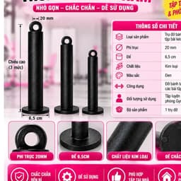 Trục Cắm Tạ, Trục Đỡ Tạ, Để Tạ, Ống Đựng Tạ Kết Hợp Hệ Thống Cáp Ròng Rọc Tập Gym TLV047-048-049 7