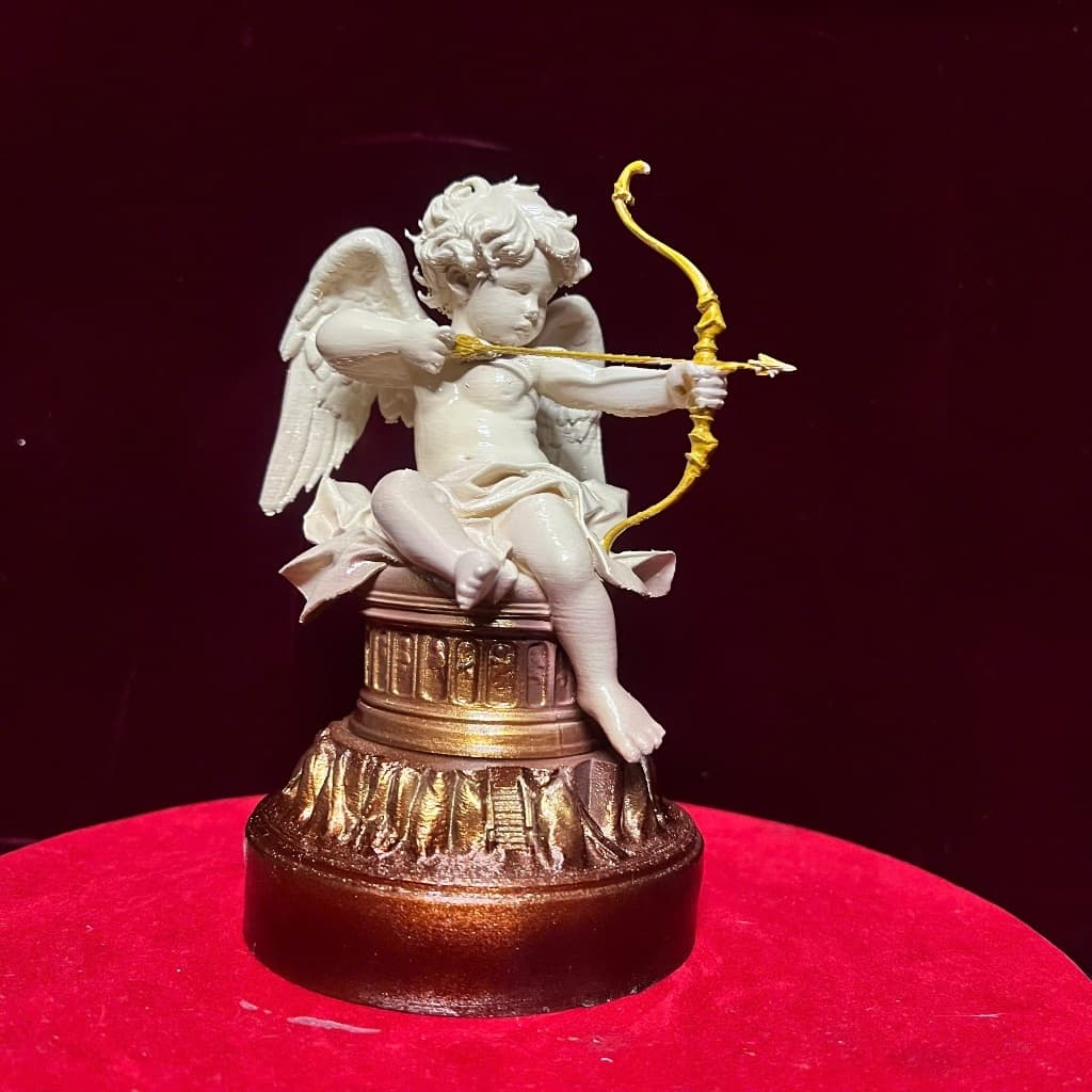 Tượng Cupid thần tình yêu in 3d . cao 16 cm