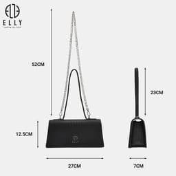 Túi Xách Nữ ELLY EL389 Da Tổng Hợp Cao Cấp Đeo Vai Đeo Chéo Thời Trang Sang Trọng Thanh Lịch 3