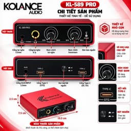 Box Stereo Kolance KL-589 Pro 24Bit – Box Livestream Thu Âm, Hát Online, Kết Nối Điện Thoại Máy Tính 3