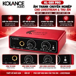 Box Stereo Kolance KL-589 Pro 24Bit – Box Livestream Thu Âm, Hát Online, Kết Nối Điện Thoại Máy Tính 2