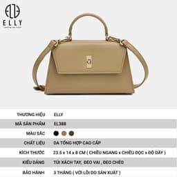 Túi Xách Nữ ELLY EL388 Da Tổng Hợp Cao Cấp Xách Tay Đeo Vai Đeo Chéo Thời Trang Thời Thượng 2