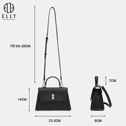 Túi Xách Nữ ELLY EL388 Da Tổng Hợp Cao Cấp Xách Tay Đeo Vai Đeo Chéo Thời Trang Thời Thượng 3