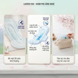 Băng Vệ Sinh Ban Đêm Laurier Có Cánh 30cm 18 Miếng – An Toàn Trọn Đêm, Chống Tràn Hiệu Quả, Nội Địa Nhật Bản 3
