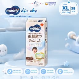 Combo 2 Moony quần dịu nhẹ - PACK mới M54, L42, XL38 - Tã bỉm quần Moony trắng dịu nhẹ - combo tiết kiệm 4