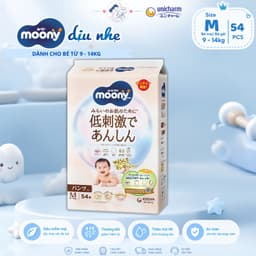 Combo 2 Moony quần dịu nhẹ - PACK mới M54, L42, XL38 - Tã bỉm quần Moony trắng dịu nhẹ - combo tiết kiệm 2