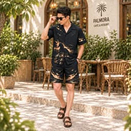 Set Bộ lụa Nam Stallion MKCLEVER chất lụa mịn mát, thoáng mát, co giãn, form dáng thoải mái, trẻ trung 7