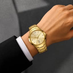 Đồng Hồ Nam IRLANDY Chính Hãng Dây Thép Không Gỉ Mặt Đen Quartz Lịch Ngày Phong Cách Doanh Nhân - DH102 6