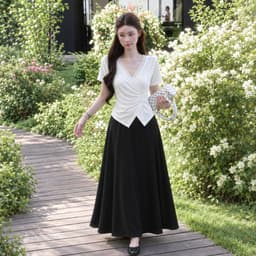 Áo Thun Nữ Bigsize Cổ V Viền Ren Vạt Xéo Nhún Eo, Cài Nút Thun Gân Tăm Co Giãn Ôm Dáng ESHOP MS668 7