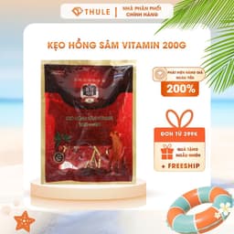 Kẹo Hồng Sâm Hàn Quốc 200g – Món Ăn Vặt Bổ Dưỡng, Hỗ Trợ Tỉnh Táo, Giảm Mệt Mỏi Mỗi Ngày 1