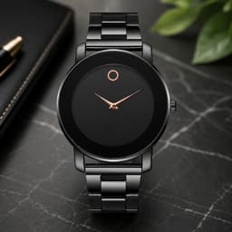 Đồng Hồ Nam Mặt Tối Giản Dây Thép Không Gỉ Máy Quartz Sang Trọng Thanh Lịch 3 màu Đen, Vàng, Bạc - DH305 5