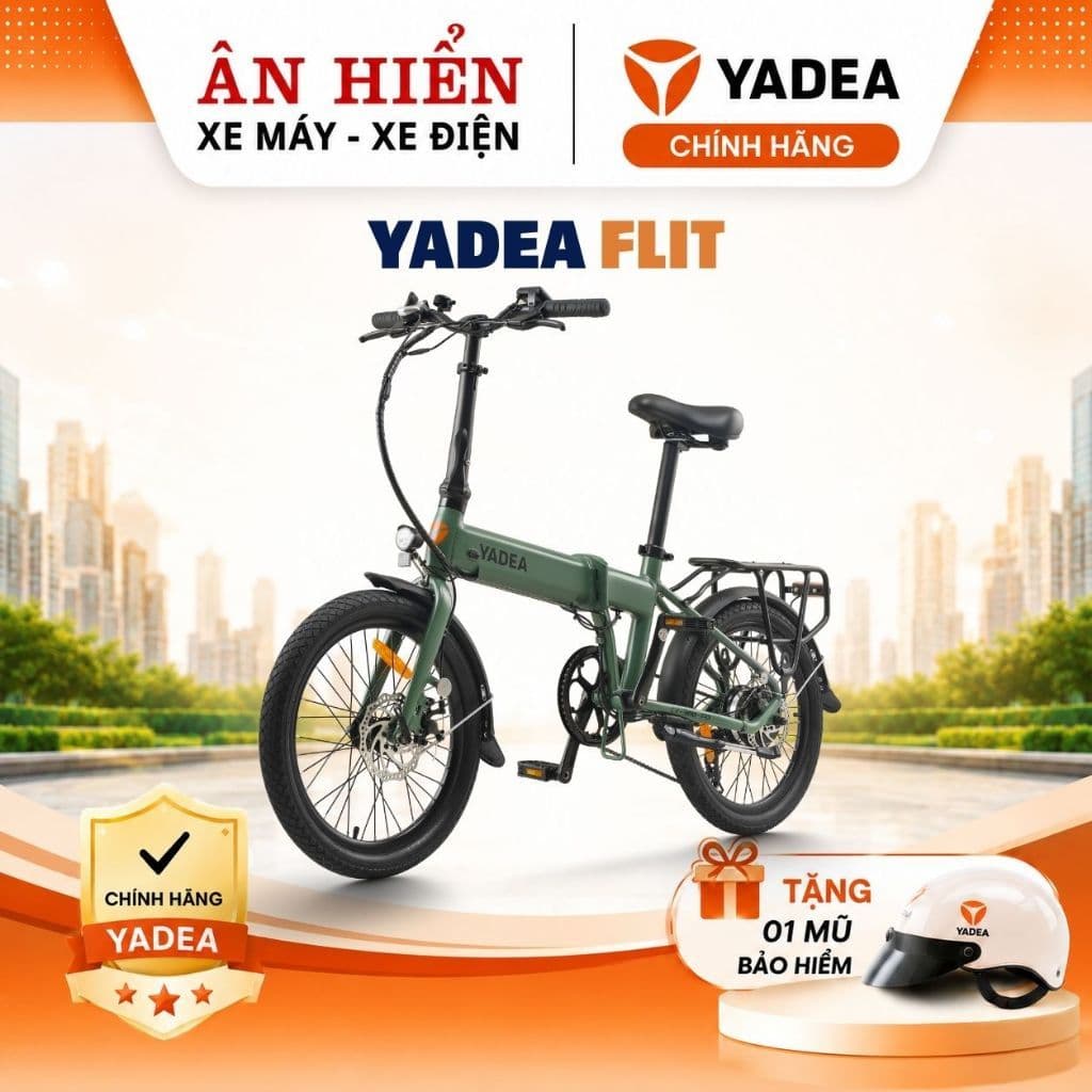 Xe đạp trợ lực điện YADEA FLIT Xe đạp trợ lực điện gấp gọn