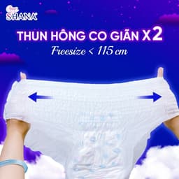 Băng Vệ Sinh Quần Ban Đêm  Shana Herbal Cool 2 Miếng - Chống Tràn 360°, Mát Lạnh Thảo Dược, An Tâm Trọn Giấc Ngủ 5