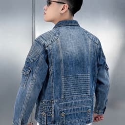ÁO BÒ NAM CAO CẤP, KHOÁC VÀO LÀ CHẤT, PHỐI VÀO LÀ ĐẸP, LÊN FORM KHỎI NGHĨ AKB-8012 4