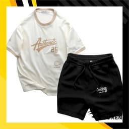 Set Đồ Bộ Nam Oriole - Quần Short Nam Chicago + Áo Thun Nam Cổ Tròn Phối Viền In Chữ (Size 50-95kg) 7