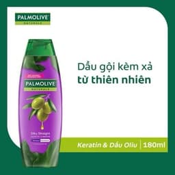 Palmolive Dầu Gội Xả 2in1 Keratin & Dầu Oliu 180ml – Giải Pháp Cho Tóc Xoăn Rối, Suôn Mượt Chỉ Sau Một Lần Gội 2