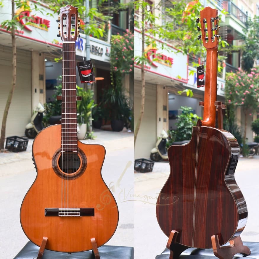 Đàn Guitar Classic Cordoba C7-CE CD Chính Hãng Gỗ Solid - Có EQ Fishman Cao Cấp