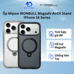 Ốp lưng Mipow IRONBULL Magsafe AirEX Stand dành cho iPhone 18 Pro/ 18 Pro Max 1