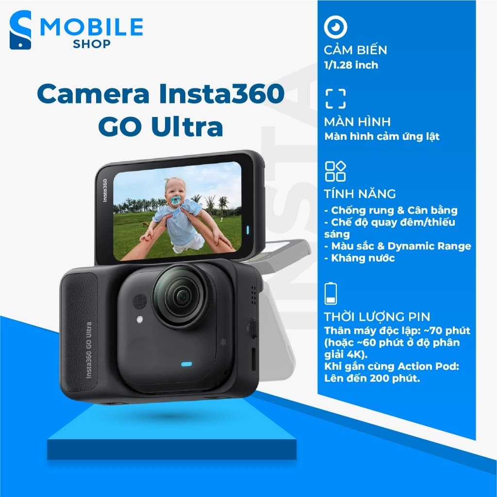 Camera hành trình Insta360 Go Ultra Creator Bundle Chính Hãng