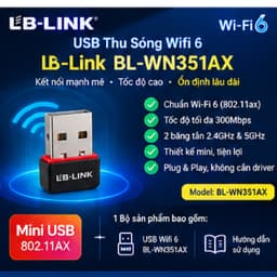 Usb Thu Sóng Wifi 6 LB-Link BL-WN351AX và WN155A (1 Anten) 7
