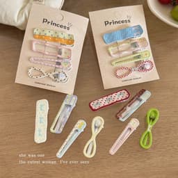 Giọt nước hình chữ nhật kẹp tóc phong cách mới, dành cho cô gái dễ thương 3
