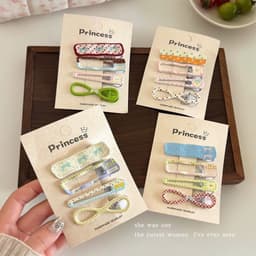 Giọt nước hình chữ nhật kẹp tóc phong cách mới, dành cho cô gái dễ thương 1