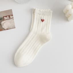 Set Tất Trắng Cổ Cao Nữ Dệt Kim Họa Tiết Gấu Nâu Nhỏ Xinh Xắn Phong Cách Học Đường Hàn Quốc Ngọt Ngào T964 8