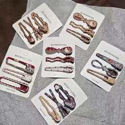 Set 3 kẹp tóc mái kẹo ngọt cặp tóc mái ngọt ngào cho mẹ và bé 1
