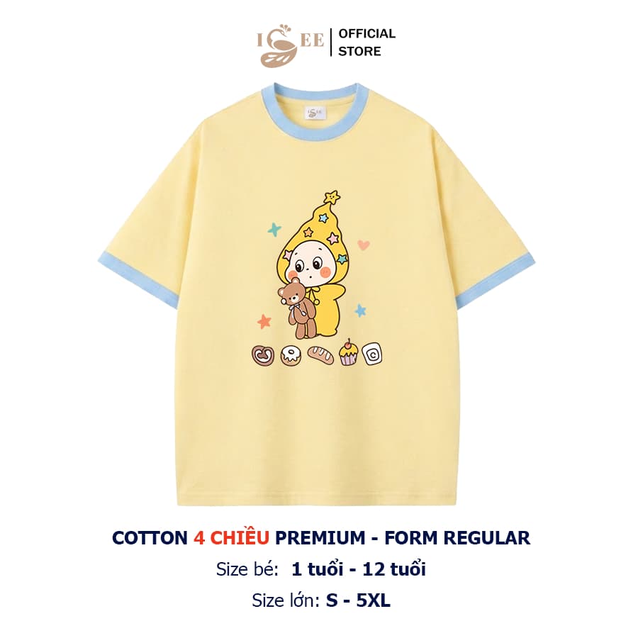 (Có áo người lớn) Áo phông bé trai, bé gái TWINKLE TWINKLE , áo thun cho bé form rộng, áo trẻ em nam mùa hè  ISEE VN