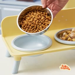 [Có Sẵn] Bộ Bát Ăn Đơn / Đôi Cho Chó Mèo Kèm Đế Nhựa, Bát Inox Đôi Thú Cưng 8