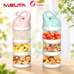 Hộp chia sữa bột cho bé MISUTA 3 ngăn chất liệu cao cấp 4