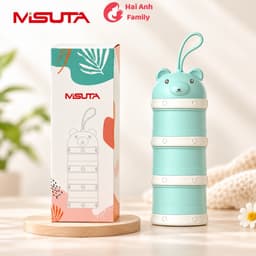 Hộp chia sữa bột cho bé MISUTA 3 ngăn chất liệu cao cấp 2