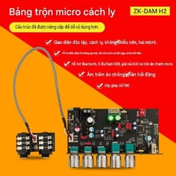 ZK-DAM H2 Mạch trộn Karaoke Bluetooth DSP phiên bản nâng cấp 2