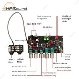ZK-DAM H2 Mạch trộn Karaoke Bluetooth DSP phiên bản nâng cấp 3