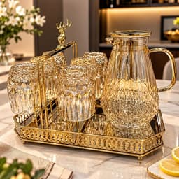 Khay tròn,khay chữ nhật tráng gương viền mạ vàng cao cấp,khay decor phong cách Bắc Âu, Bao bù bể vỡ M109 4