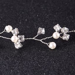 Dây Cài Tóc Cô Dâu Hoa Baby Ngoc Trai Pha Lê – Phụ Kiện Tóc Cưới Handmade Thanh Lịch ponny 6
