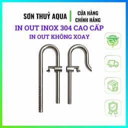 Bộ In Out Inox 304 dành Cho Bể Shallow Tank | F10 F12 F16 | In Out Váng Hút Váng Bể Thủy Sinh 4
