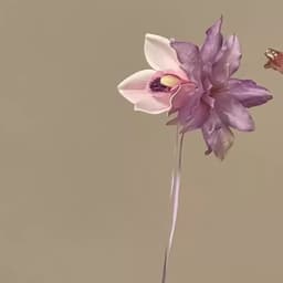 Kẹp Tóc Hoa Mộc Lan Mix Lily Tím – Kẹp Tóc Hoa 3D Phối Áo Dài Nữ Tính ponny 4