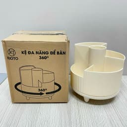 Kệ đựng (mỹ Phẩm/ Bút) Nhựa 5 Ngăn Xoay 360 độ 5
