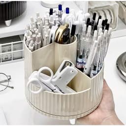 Kệ đựng (mỹ Phẩm/ Bút) Nhựa 5 Ngăn Xoay 360 độ 8