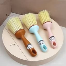 Chổi cọ quét bụi rửa chén đa năng 1827 (7x21cm) và Bộ chổi + ki hốt rác mini (loại rẻ)/ Chà Nồi Xoong inox 21cm. LMS 5