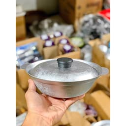 Nồi Gang Đúc Nguyên Khối 22cm Có Nắp 6