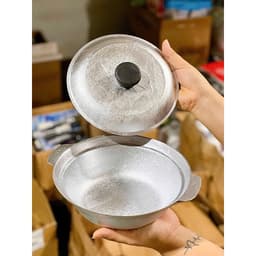 Nồi Gang Đúc Nguyên Khối 22cm Có Nắp 4
