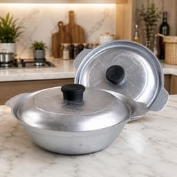 Nồi Gang Đúc Nguyên Khối 22cm Có Nắp 8