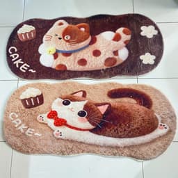 Thảm Chân Giường Lông Cừu Cashmere Pom/ Hình Thú và Thảm Chân 3D Hình Thú (Dạng Lông Cừu) 9