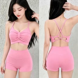 Bộ tập Gym, Yoga, Erobic cho nữ chất LuLu hàng Quảng Châu cao cấp BT908 8